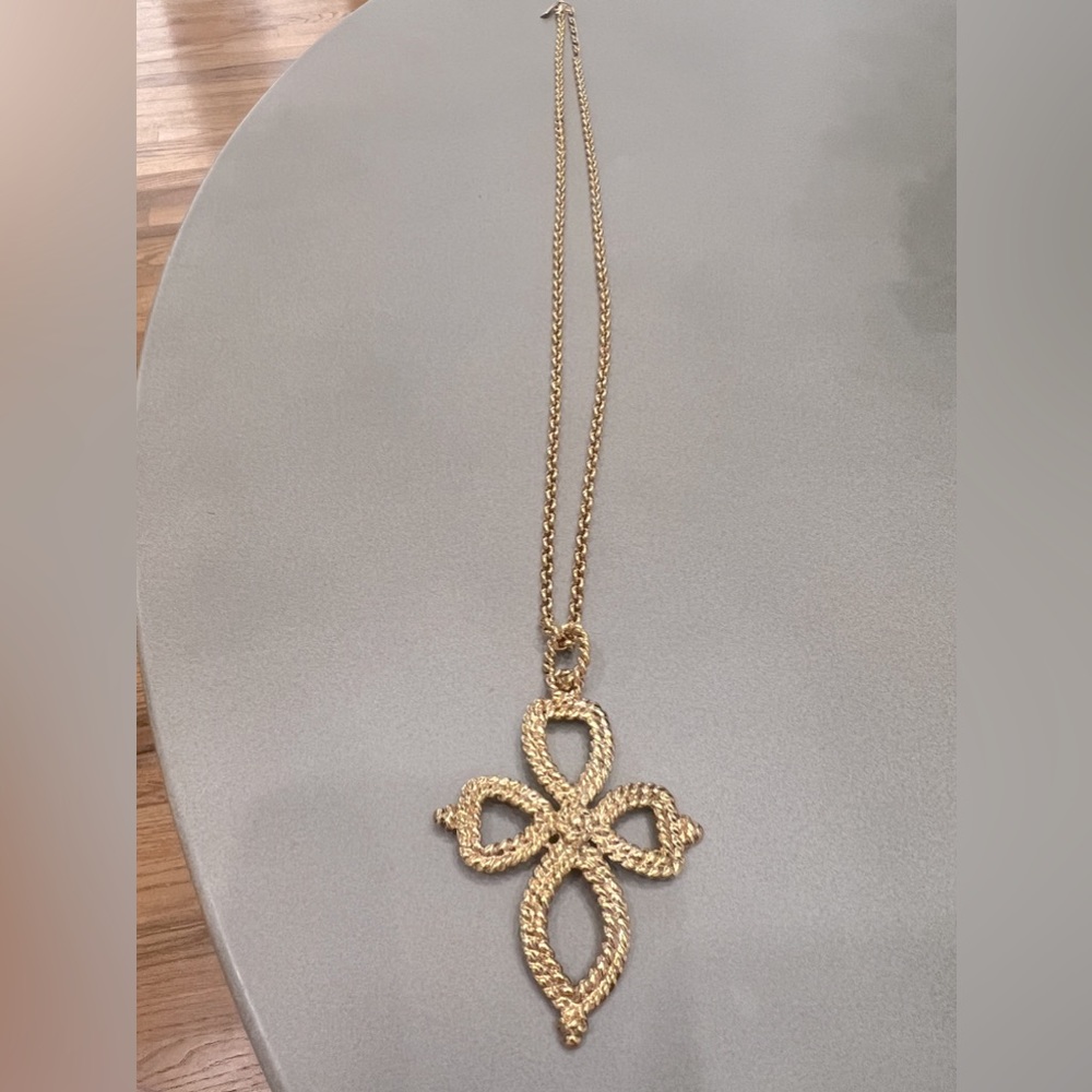 Saint Laurent Vintage Cross Necklace